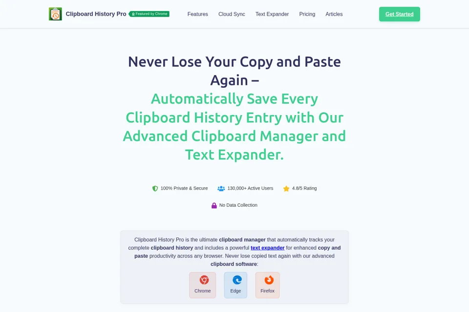 Landing page preview