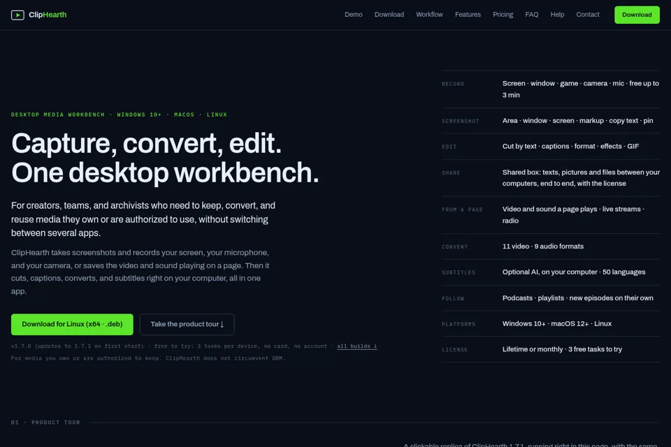 Landing page preview