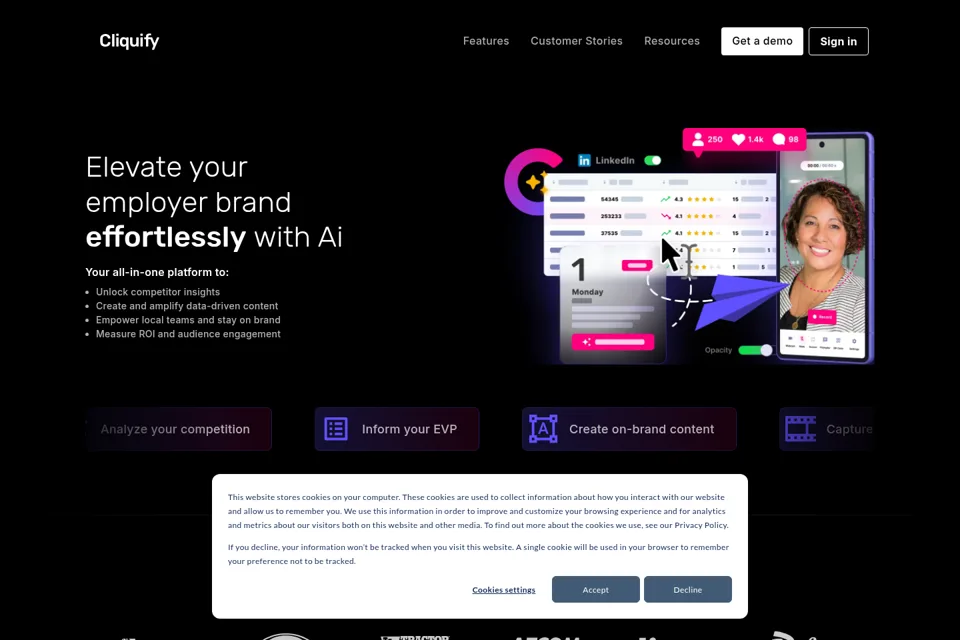 Landing page preview