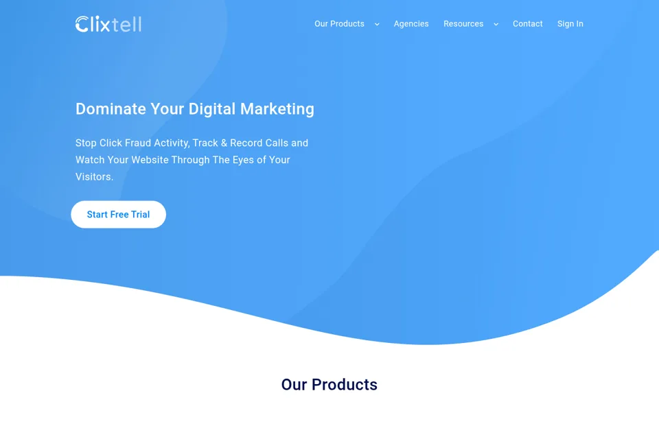 Landing page preview