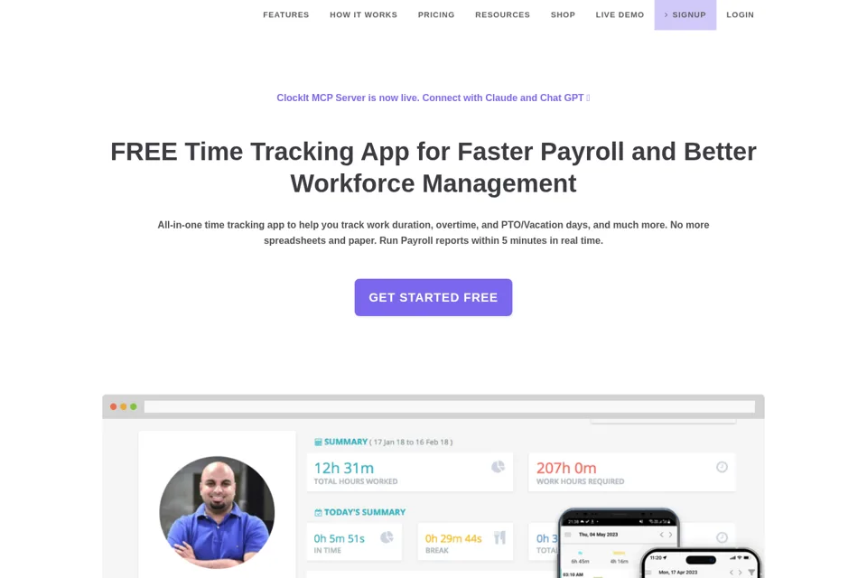 Landing page preview