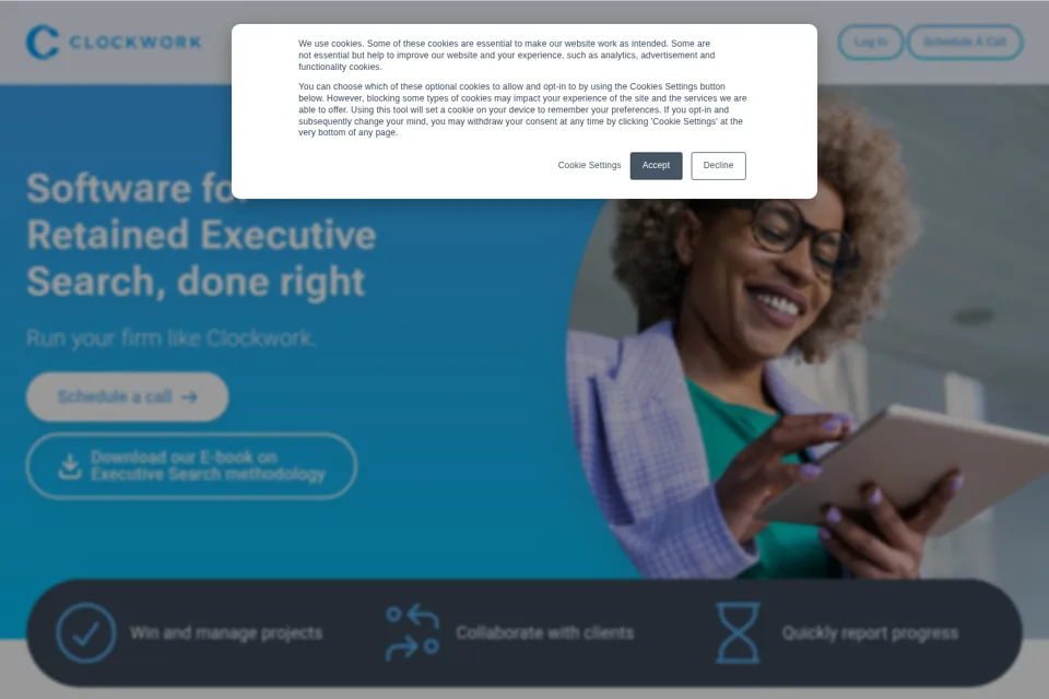 Landing page preview