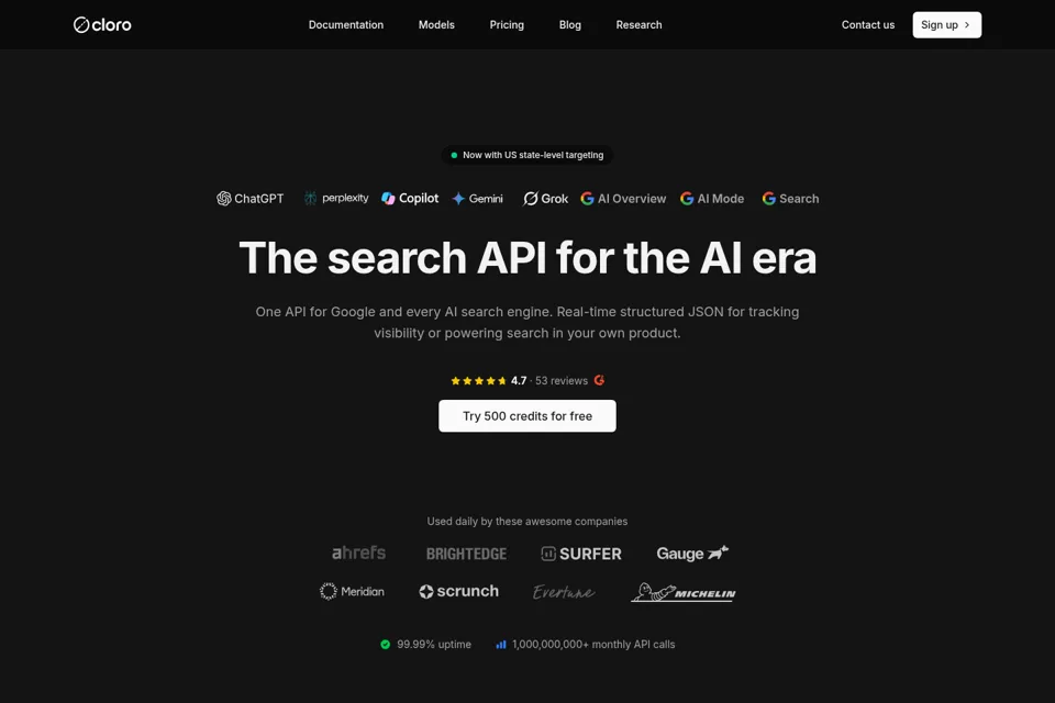 Landing page preview