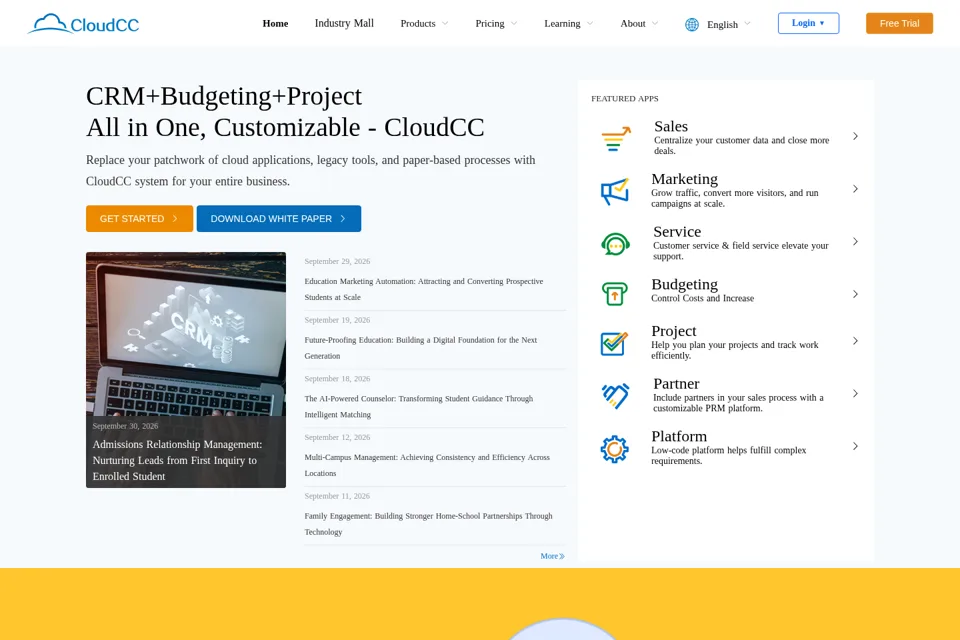 Landing page preview