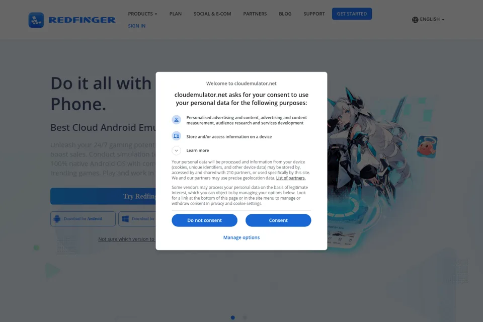Landing page preview