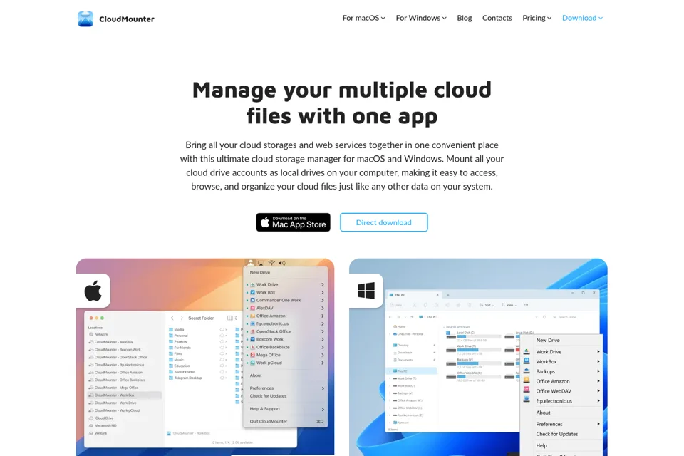 Landing page preview