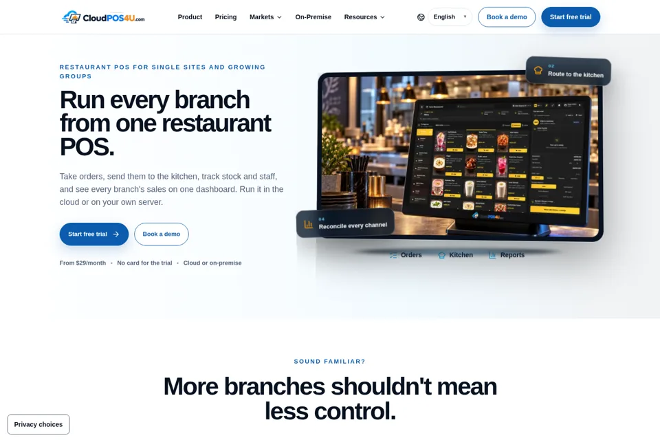 Landing page preview