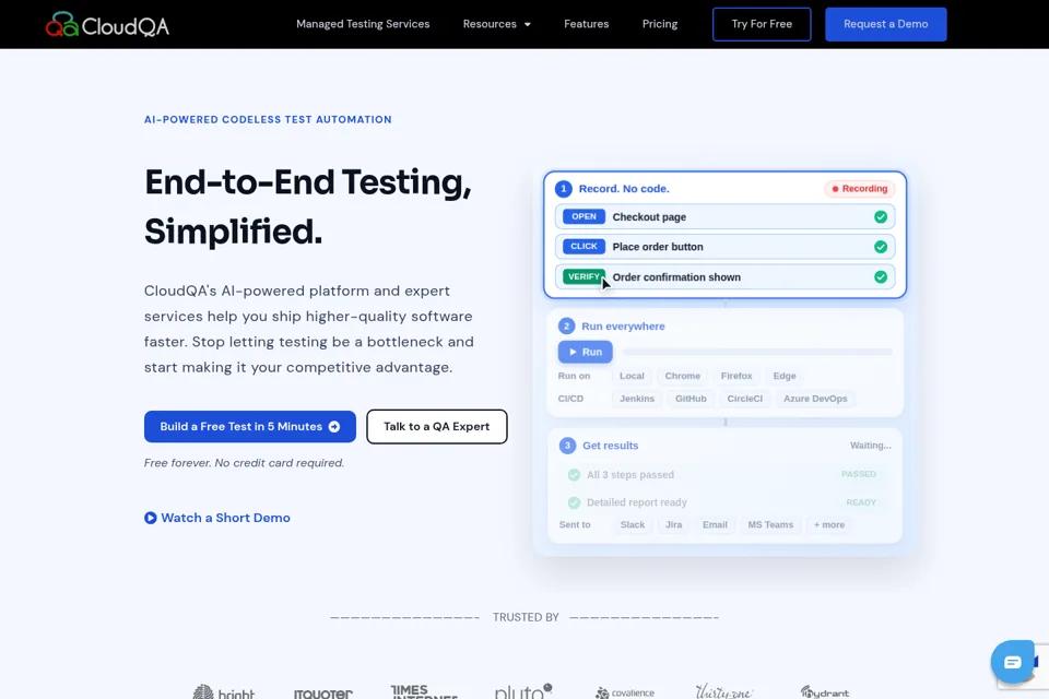 Landing page preview