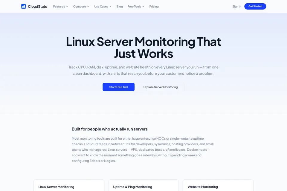 Landing page preview
