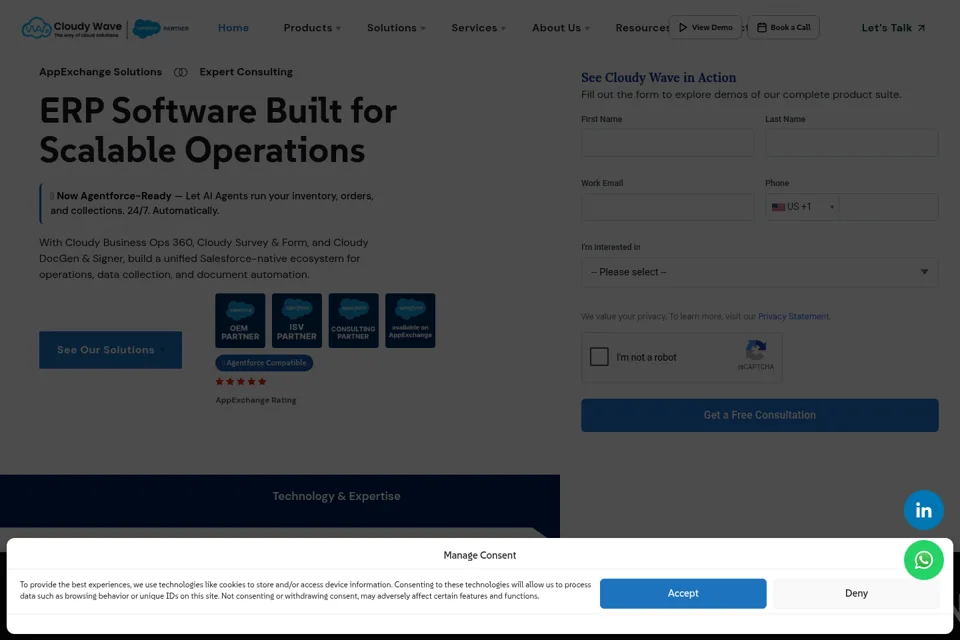 Landing page preview