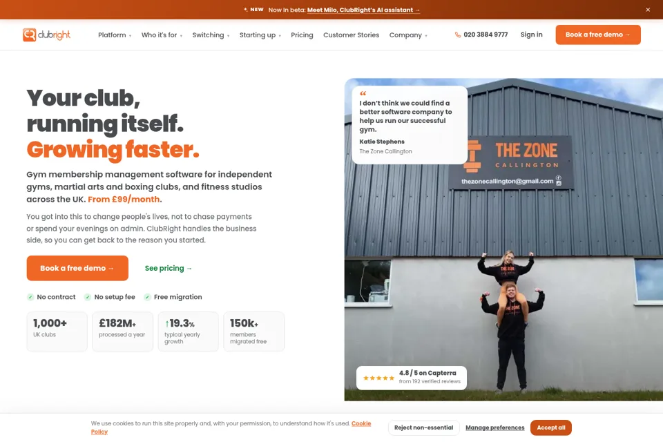 Landing page preview