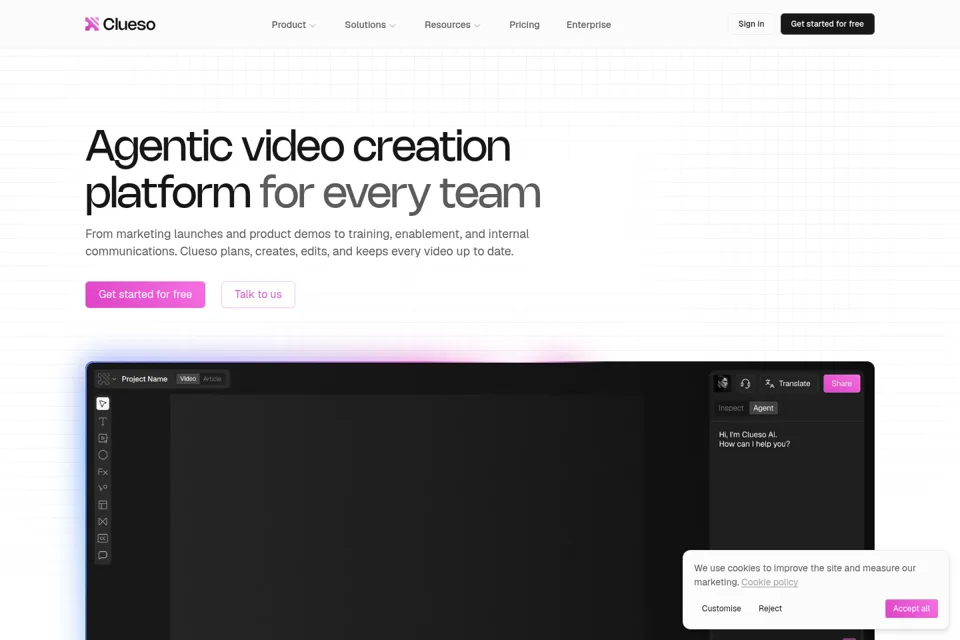 Landing page preview