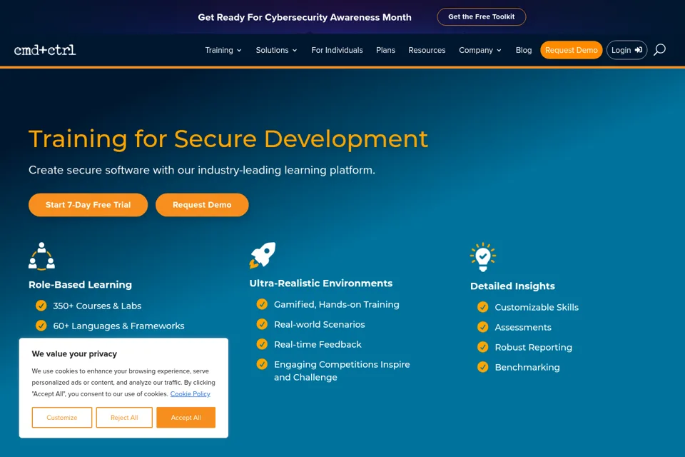 Landing page preview