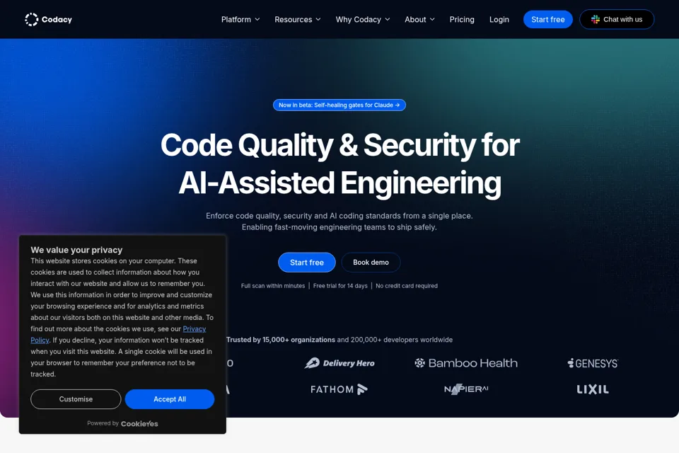 Landing page preview