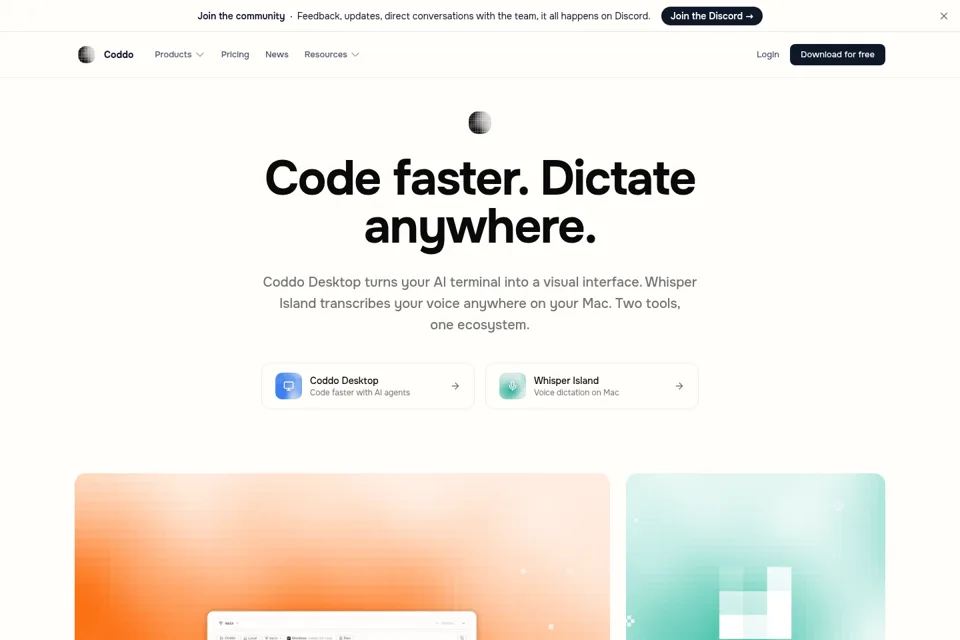 Landing page preview