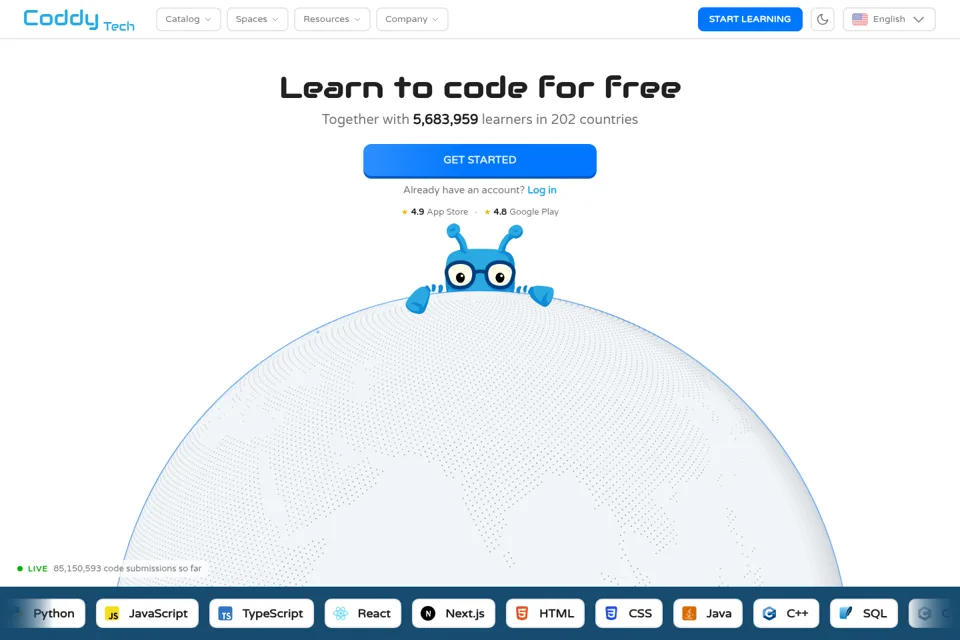 Landing page preview