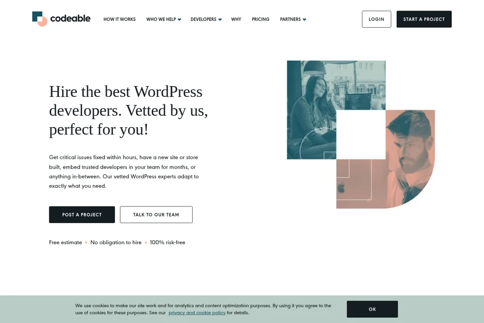 Landing page preview
