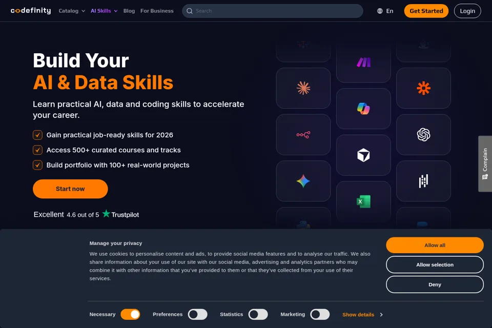 Landing page preview