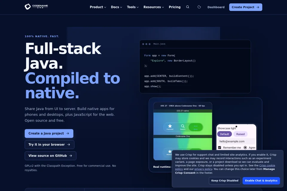 Landing page preview