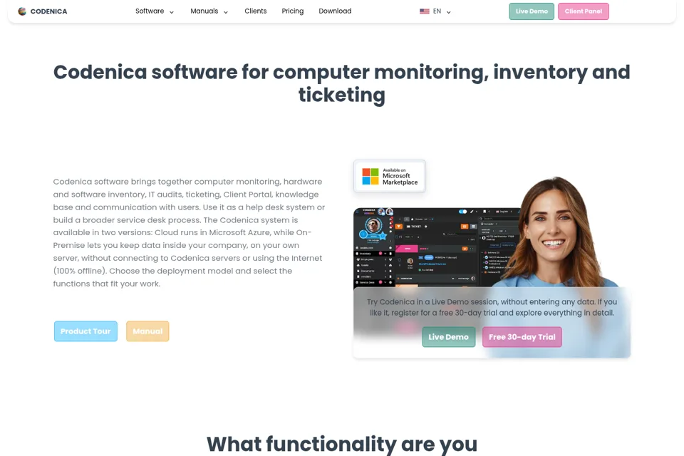 Landing page preview