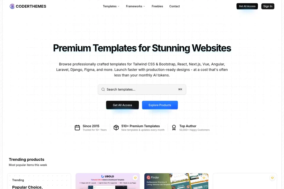 Landing page preview