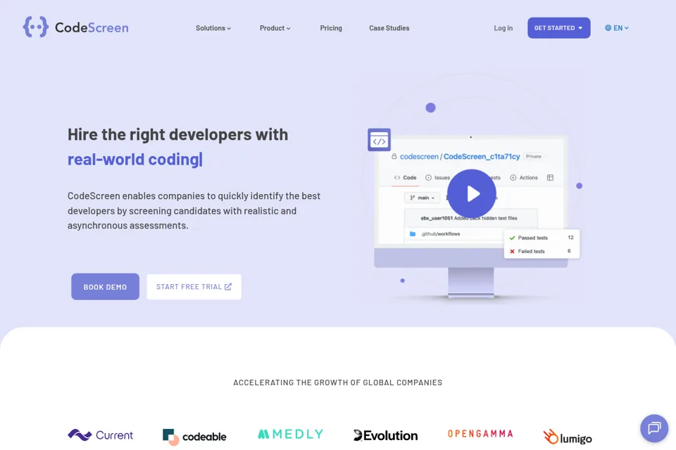 Landing page preview