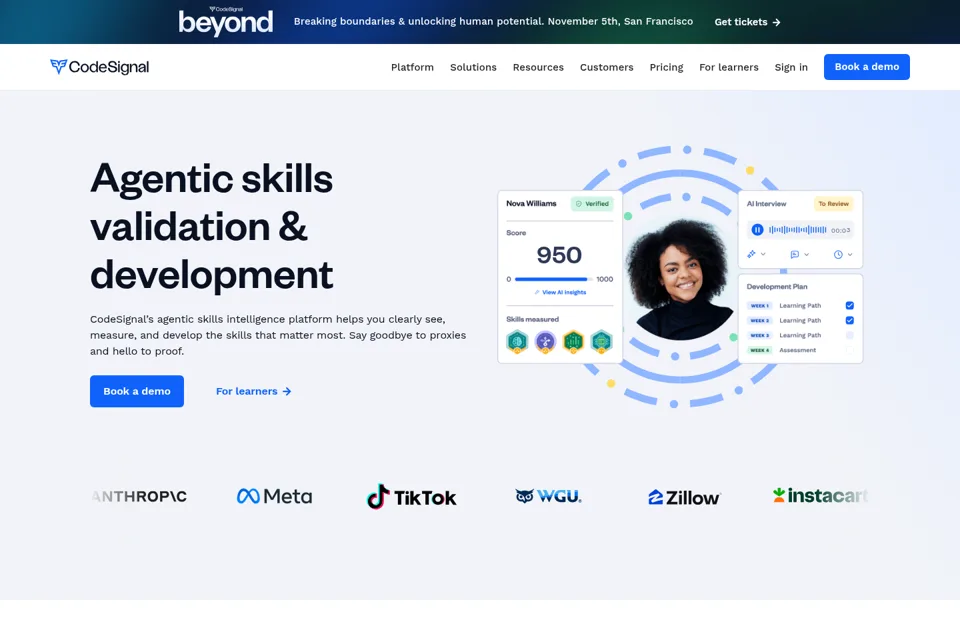 Landing page preview