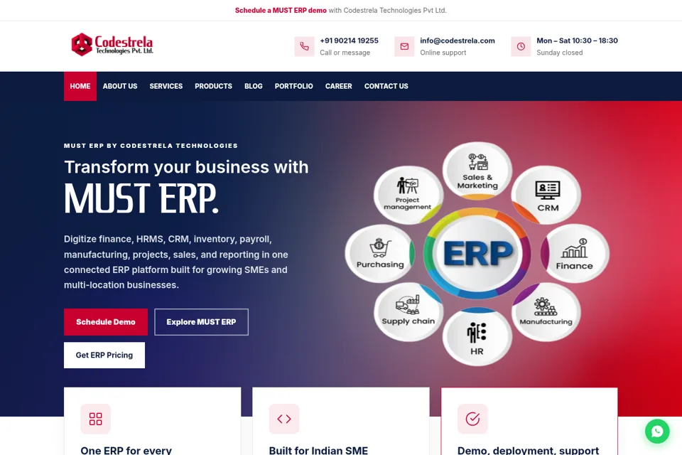 Landing page preview
