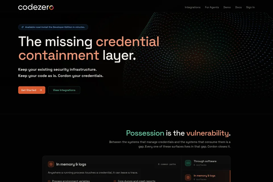 Landing page preview