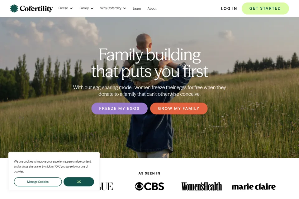 Landing page preview