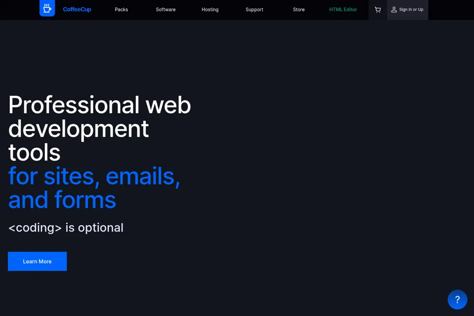 Landing page preview