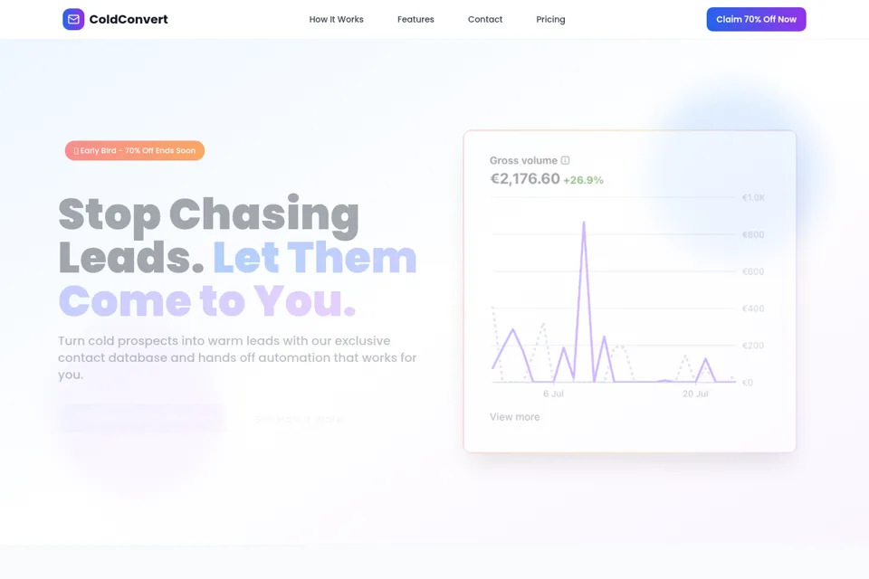 Landing page preview