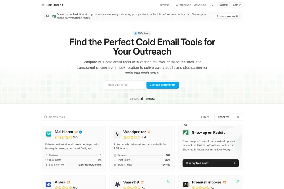 Landing page preview