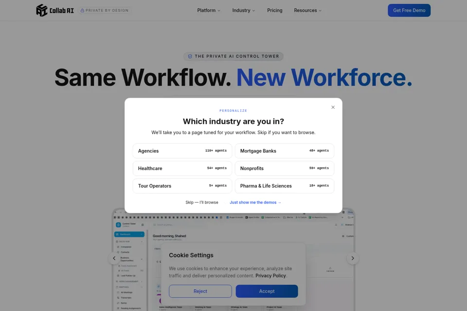 Landing page preview