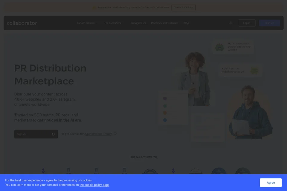 Landing page preview