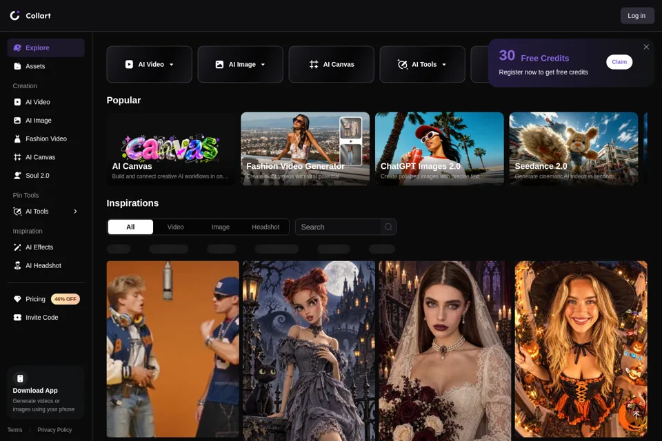 Landing page preview