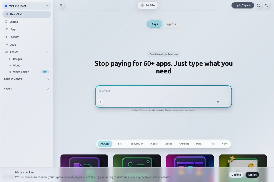 Landing page preview