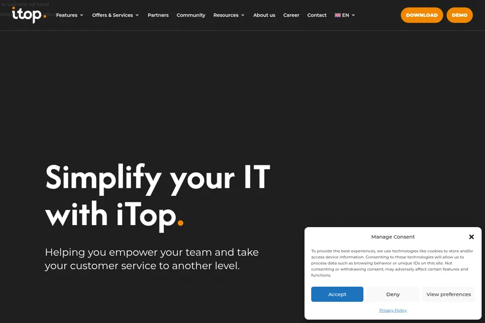 Landing page preview