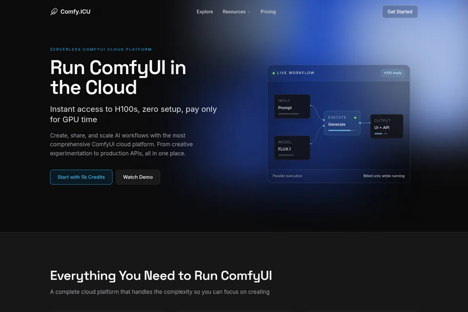 Landing page preview
