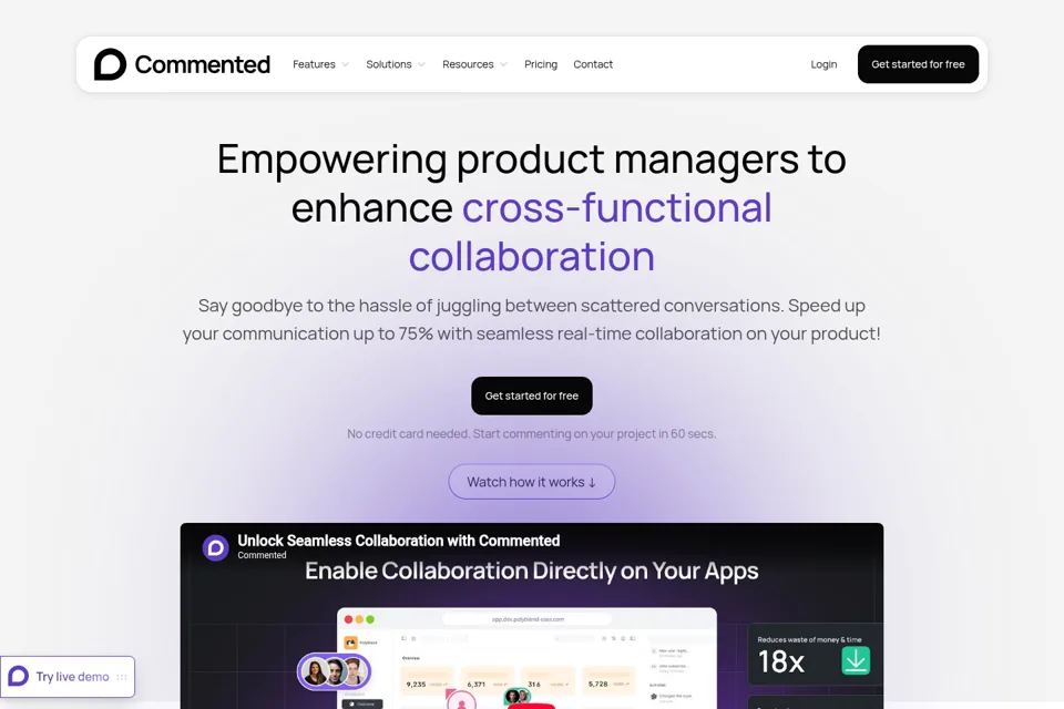 Landing page preview