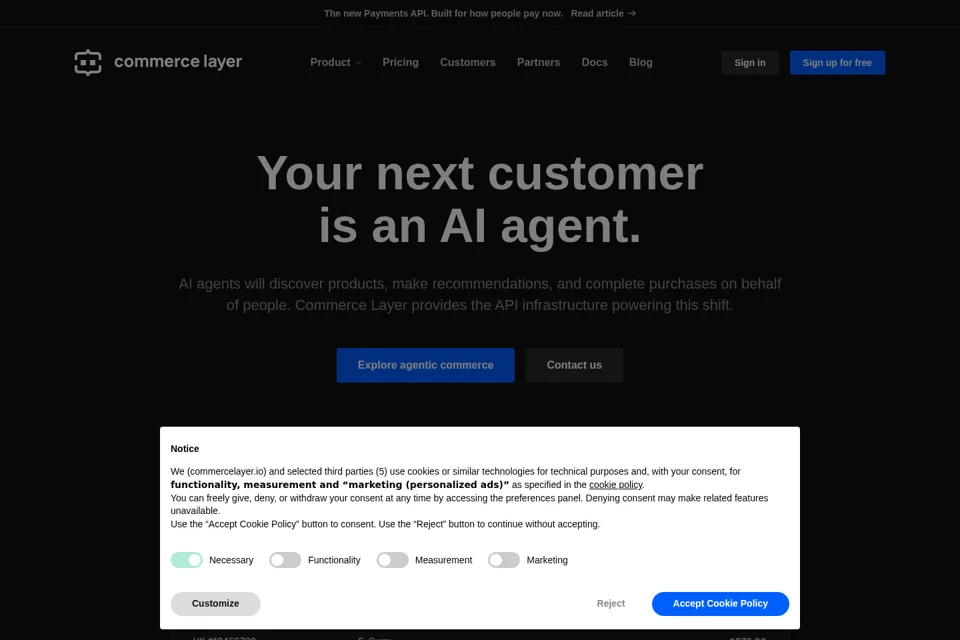 Landing page preview