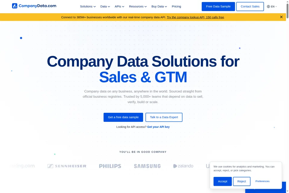 Landing page preview