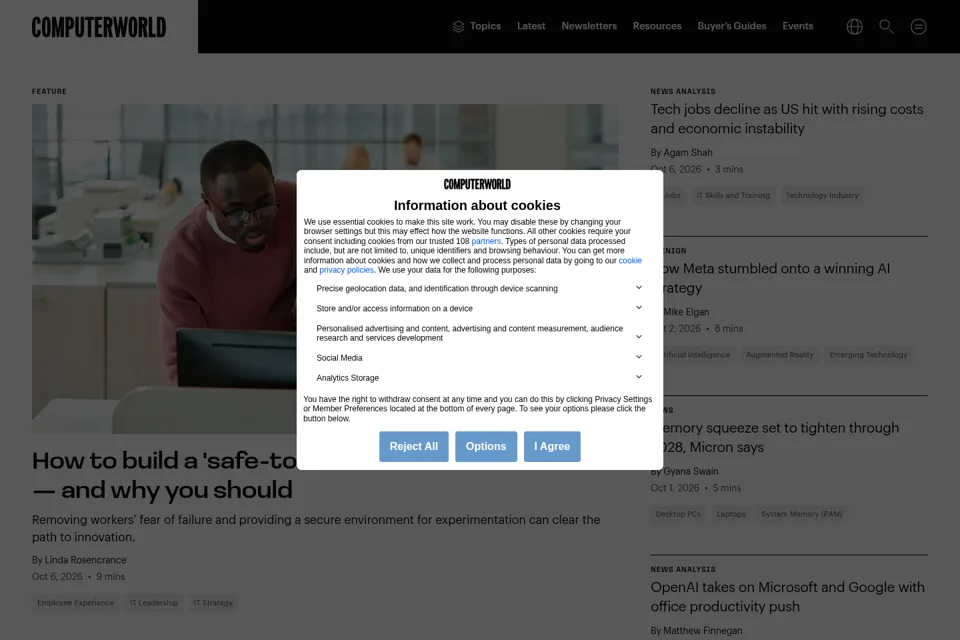 Landing page preview