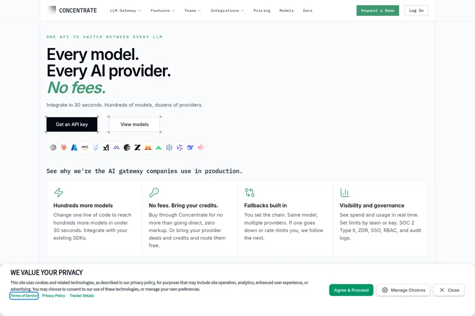 Landing page preview