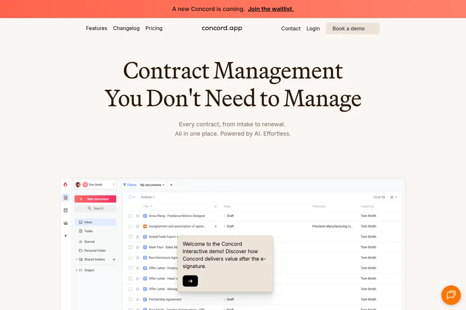 Landing page preview