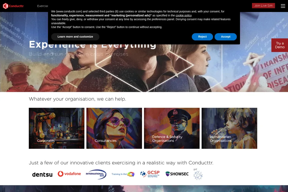 Landing page preview