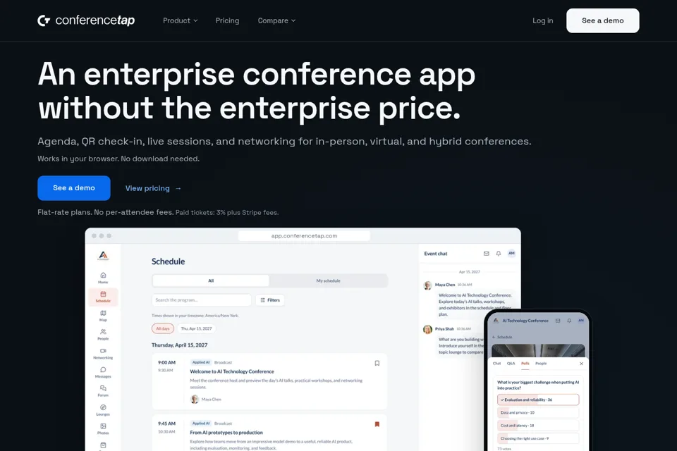 Landing page preview