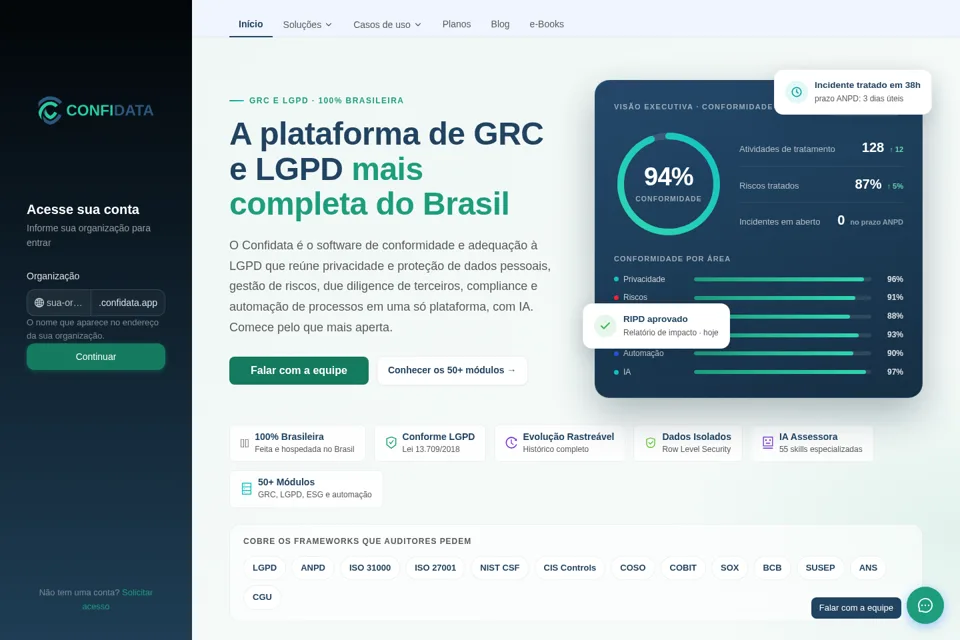 Landing page preview