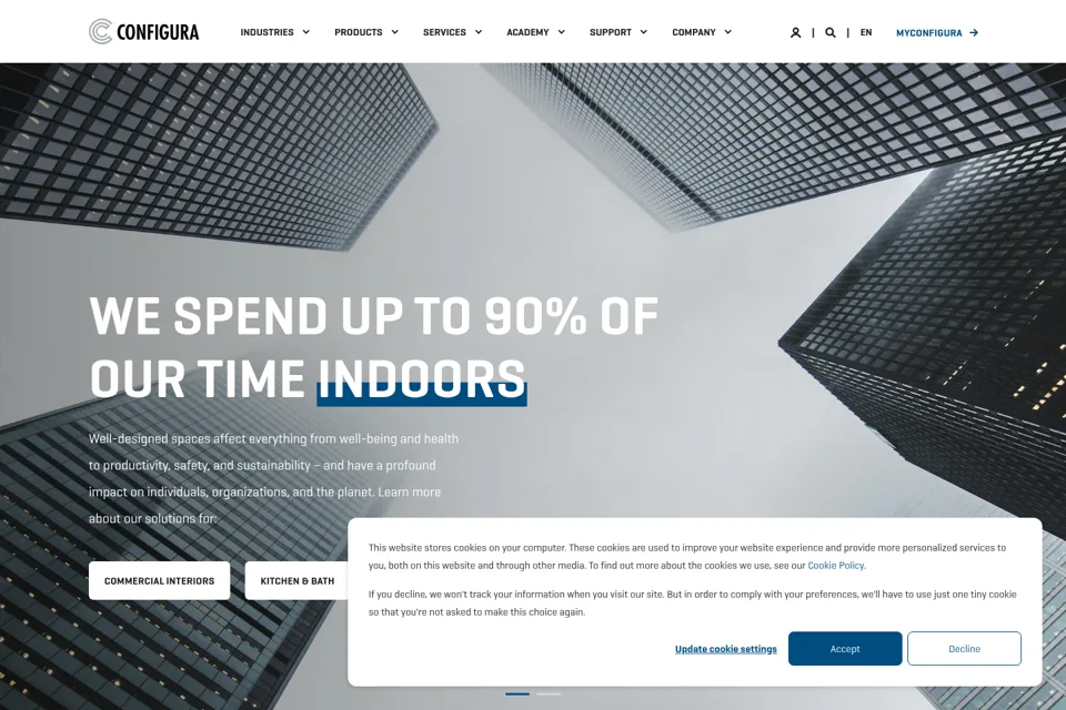 Landing page preview