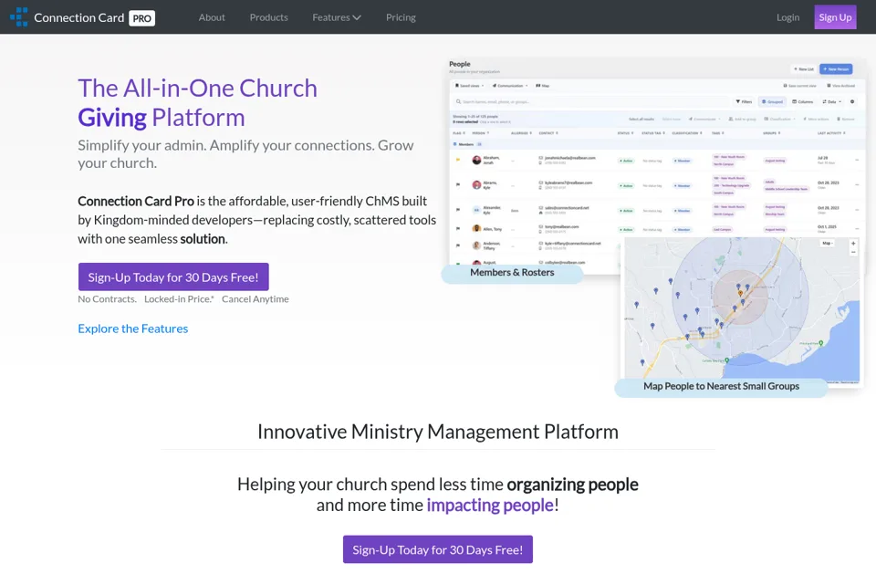 Landing page preview